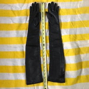 Made in Italy Long leather gloves by Bergdorf Goodman